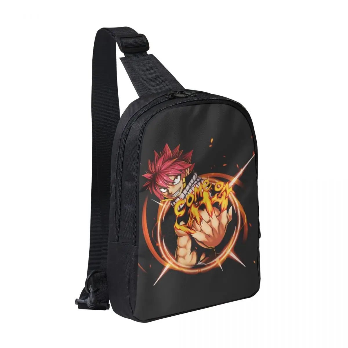 Anime FAIRY TAIL Crossbody Sling Backpack Shoulder Sling Chest Bag Adjustable Travel Hiking Daypack Outdoor for Women & Men