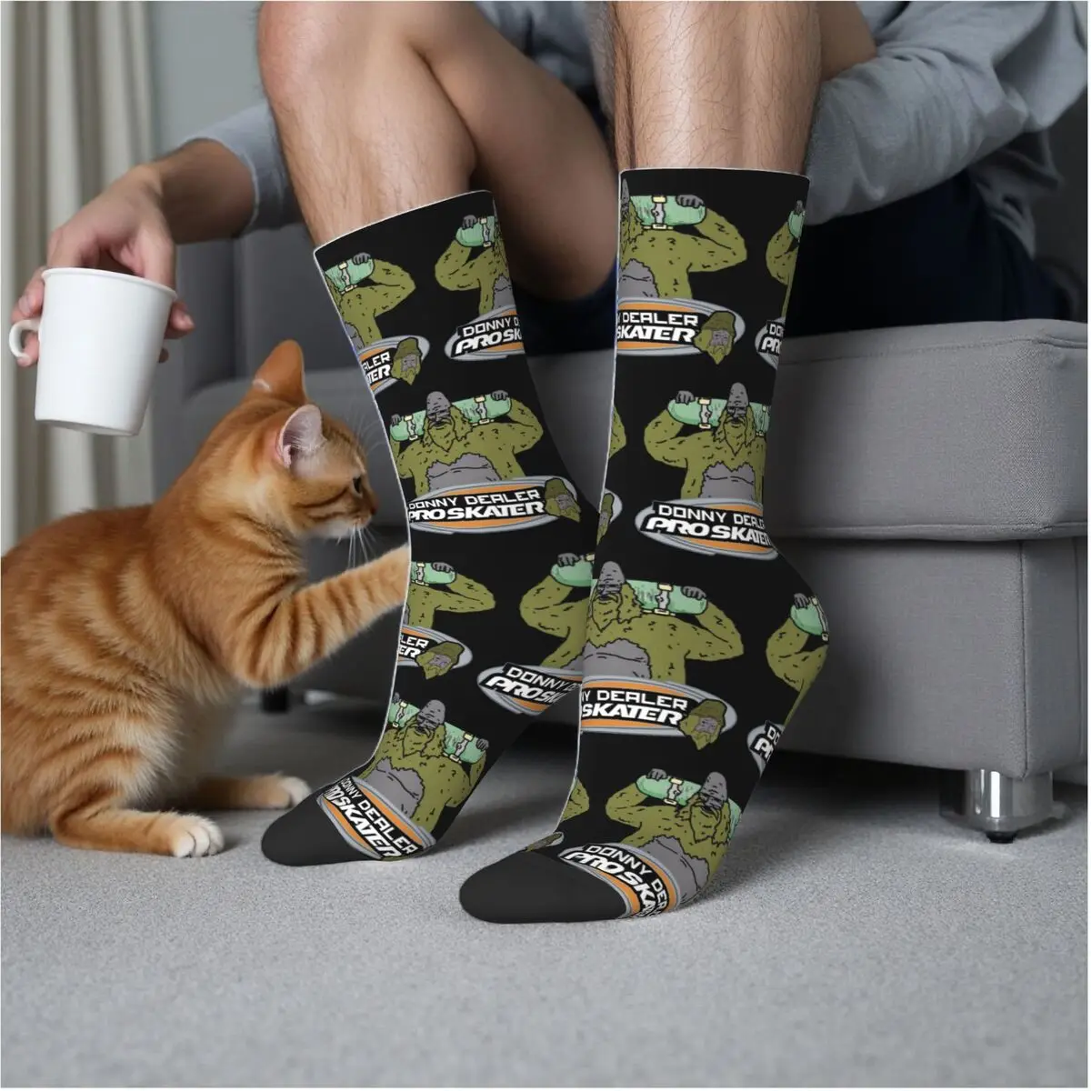 

Носки Donny Dealer The Big Lez Show, чулки высокого качества в стиле Харадзюку, всесезонные длинные носки для подарка на день рождения унисекс