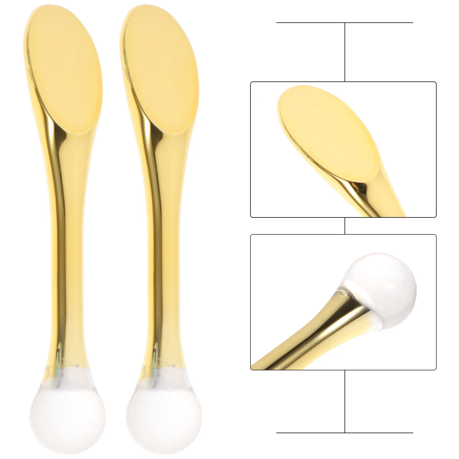 

6 Pcs Spoon Eye Massage Face Cream Scoop Skin Care Spoons Acrylic Makeup Massager