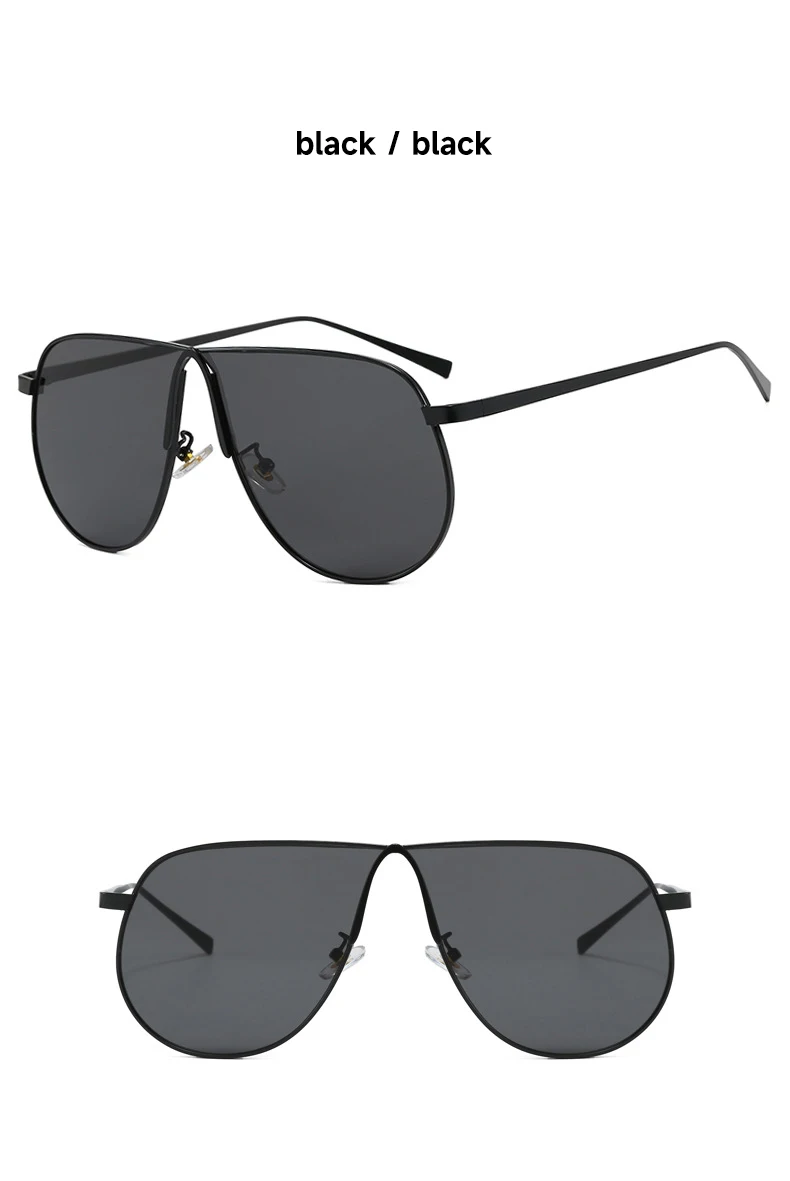 Neue Modische Sonnenbrillen für Damen und Herren Übergroße Piloten-Sonnenbrillen UV400 Metall-Brillen Markendesigner-Shades – Detail 13