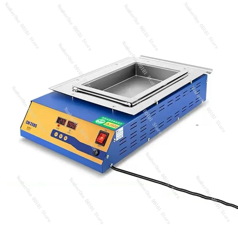 

CM-250S Lead-free Double digital Solder Pot Soldering Soldering Desoldering Bath 250*160*45mm 1800W NEW