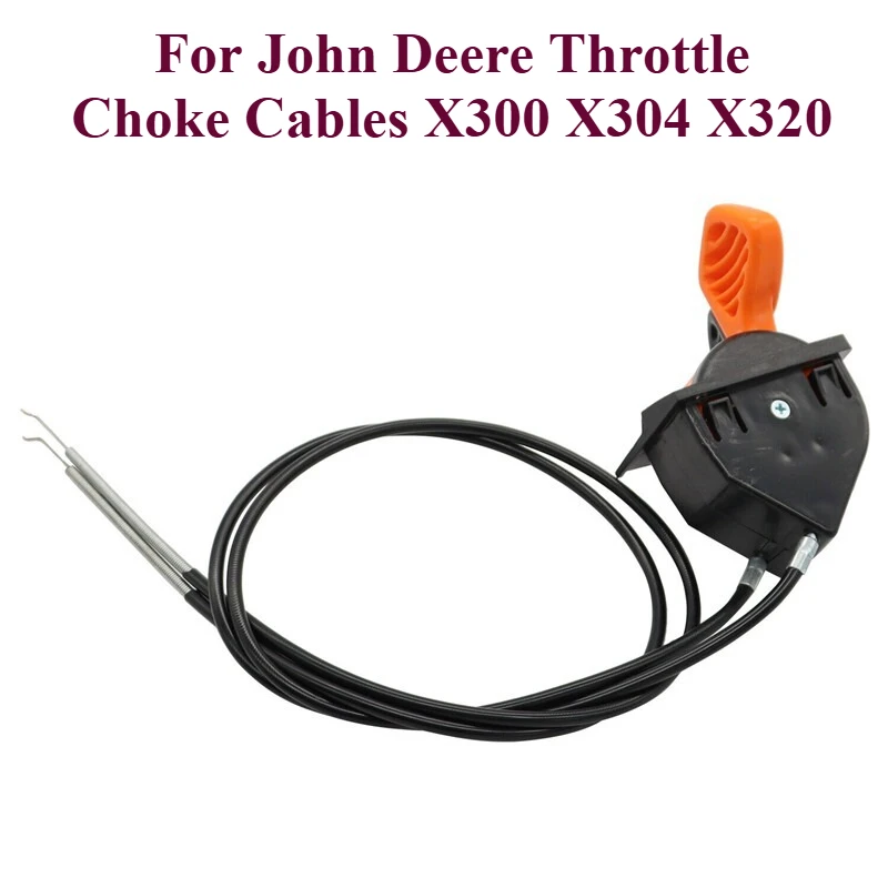 

Fit For John Deere AM140333 X300 X500 Throttle Choke Cable Control Riding Mower