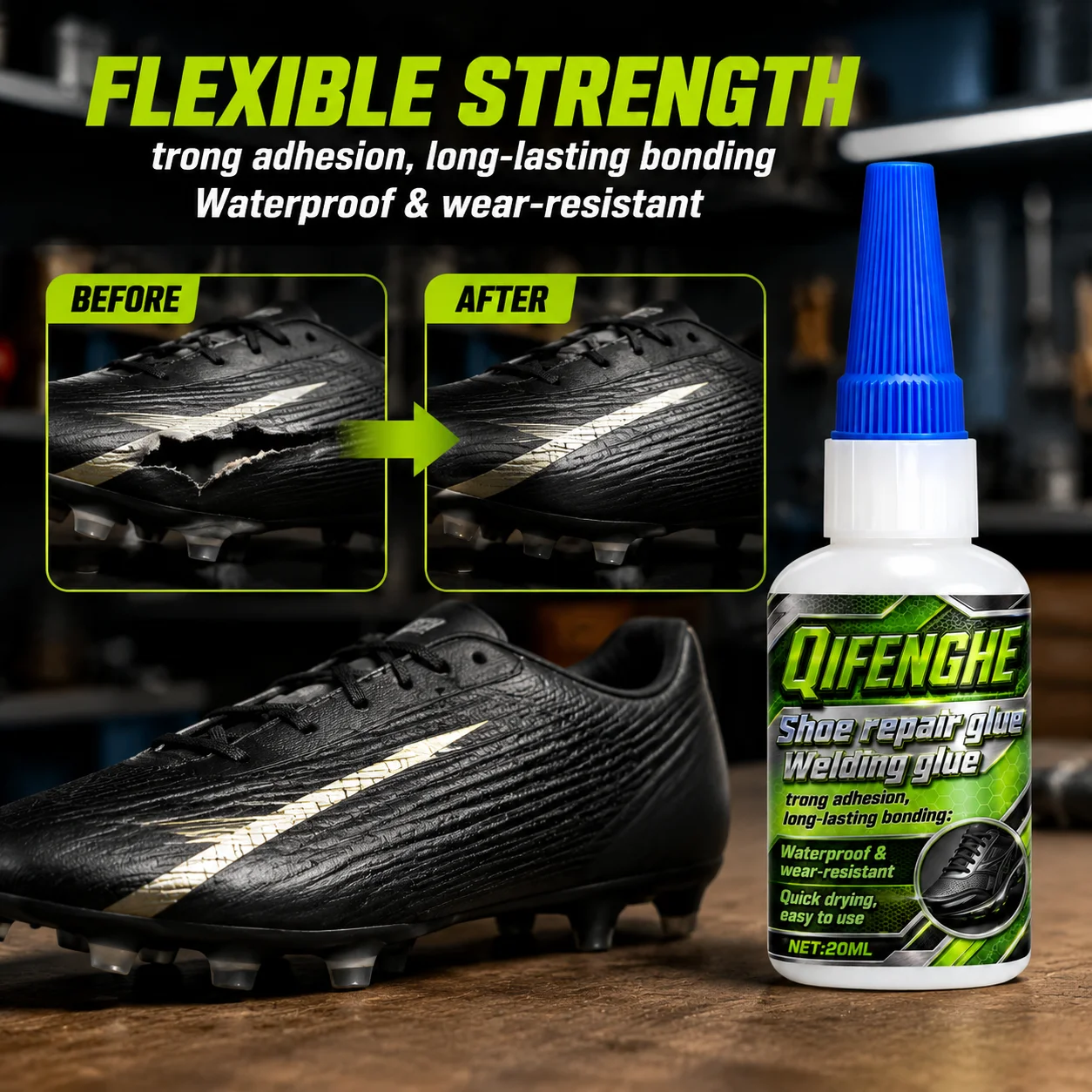 Stylish Tube Design Professional Flexible Shoe Repair Adhesive High Heat Resistant Non-leak Non-wrinkle Strong Bond Glue for Sne view 2