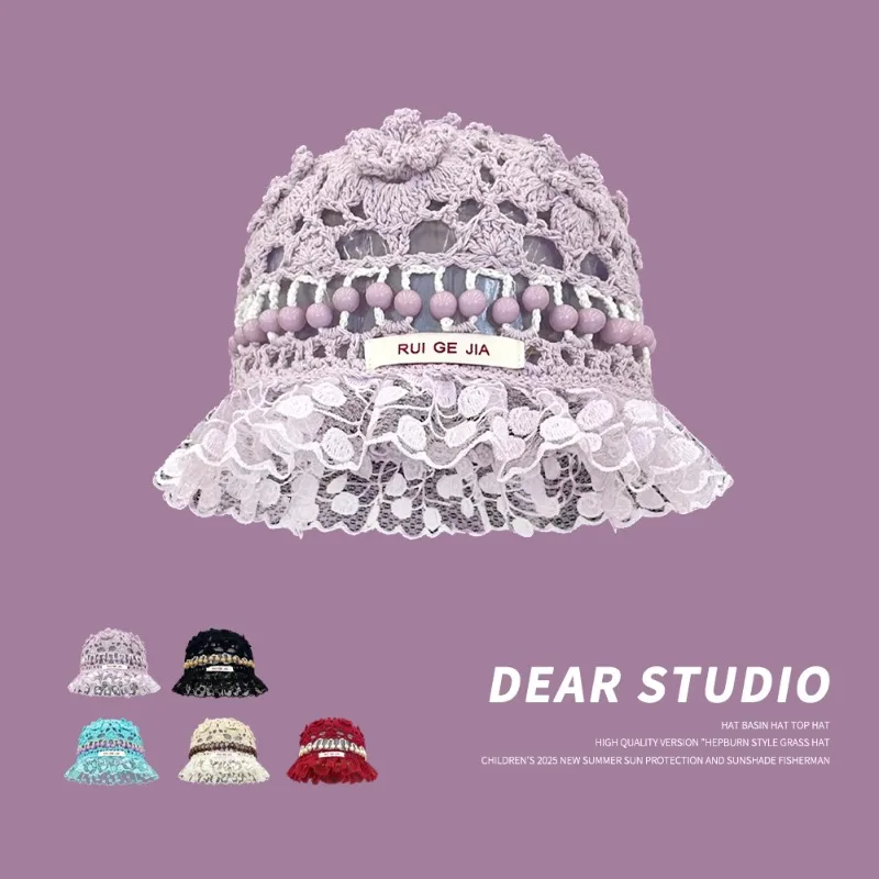 japones-artesanal-croche-perola-balde-chapeu-feminino-primavera-e-verao-tendencia-fina-oco-flor-malha-respiravel-rendas-bacia-bone