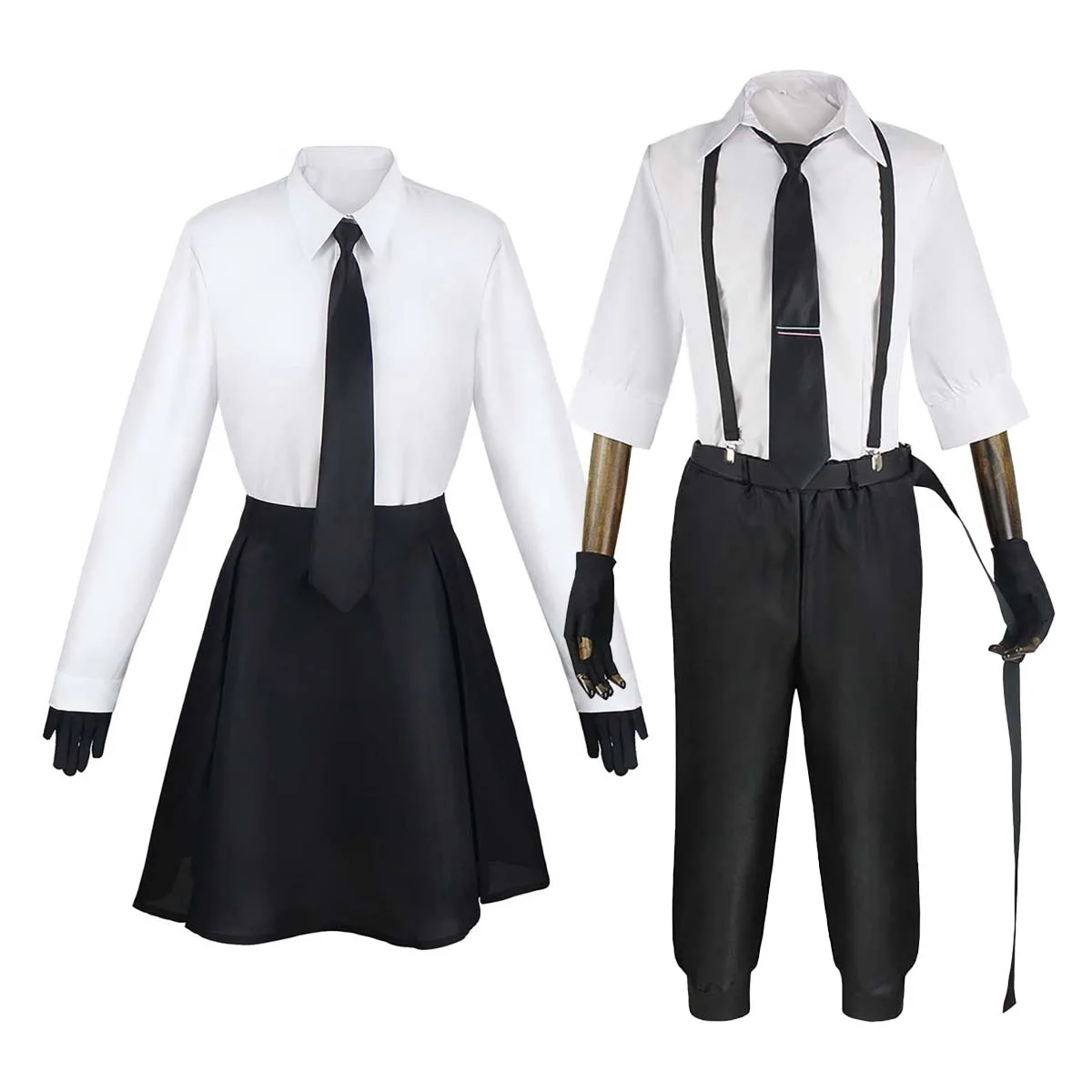 Anime Bungo Stray Dogs Akiko Yosano Kostum Cosplay School Uniform Set Costume