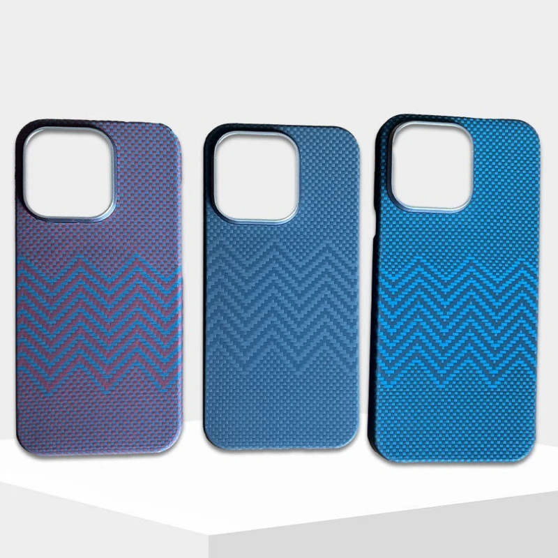 

For Iphone 15 16 Pro Max 16Pro ProMax I15 I16 Magnetic Cover for Magsafe Aramid Carbon Fiber Phone Case Cover On