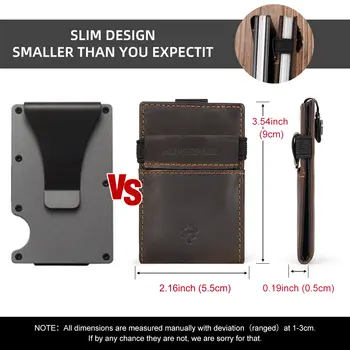 男士防盜RFID信用卡夾皮夾,真皮超薄銀行證卡套,便攜簡約Porte Carte 8 best sales id 案例 - №4