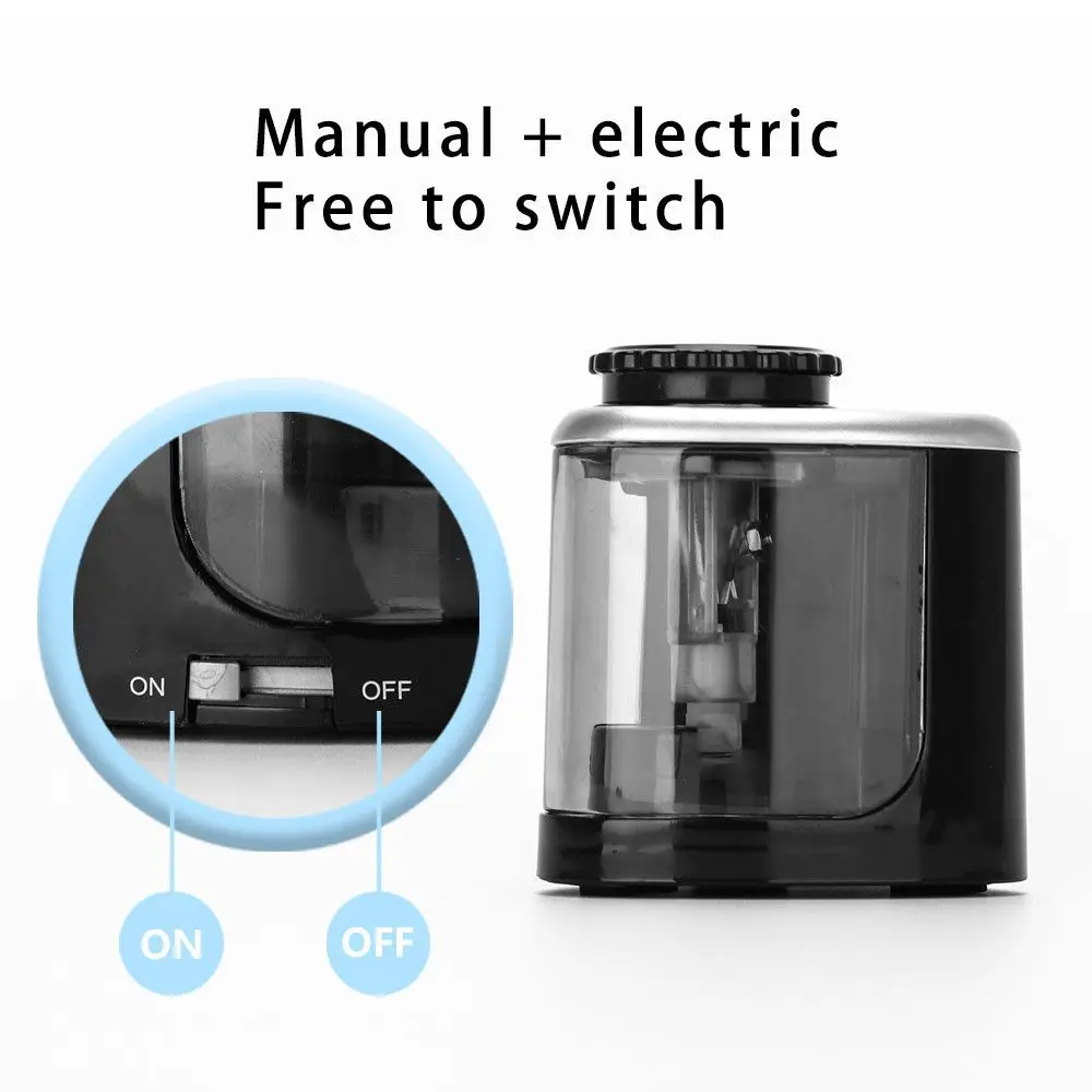 

Desktop Durable Automatic Battery Operated School Supplies Pen sharpener Sharpeners Electric Sharpener Pencil Sharpener