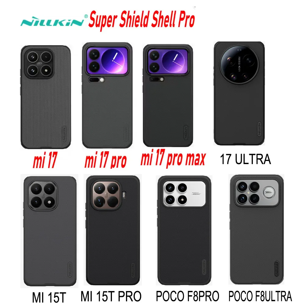 Dla Xiaomi Mi 17 17T Etui Oryginalne NILLKIN Super Frosted Shield Pro Matowa Osłona Tylnej Części Dla Xiaomi Mi17 Pro Max 15T Pokrowce Ochronne — zdjęcie produktu 6