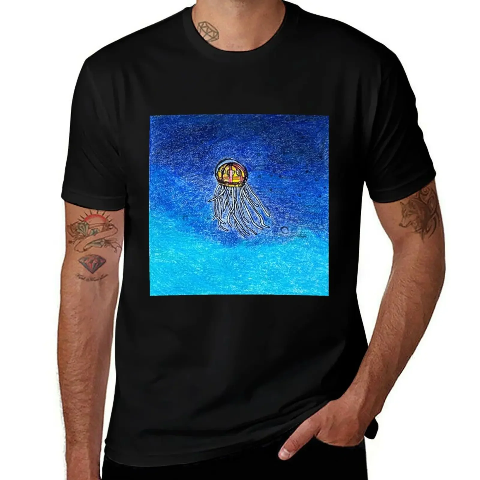 

One Lonesome Jellyfish T-Shirt baggy shirts graphic shirts essential t shirt plain t shirts men