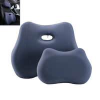 Custom Car Office Coccyx Comfort Memory Foam Seat Back Lumbar Support Cushion and Headrest Pillow Sets for Chair