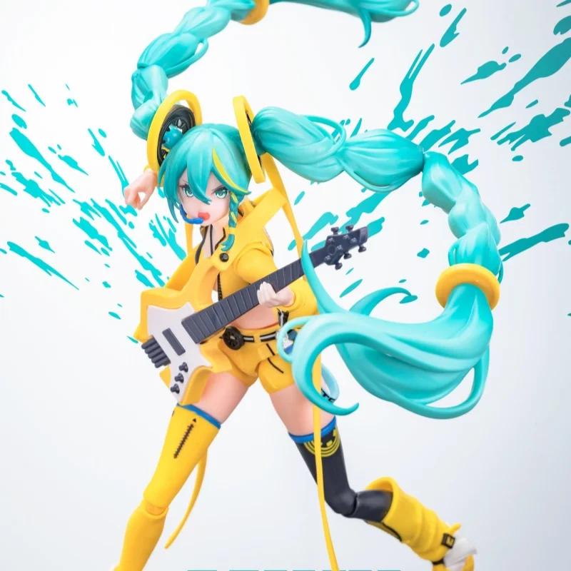 

В НАЛИЧИИ оригинальные Blokees Hatsune Miku, экшн-фигурка в сборе, фигурка певицы MIKU, мультяшные аниме-фигурки, коллекция игрушек, подарок