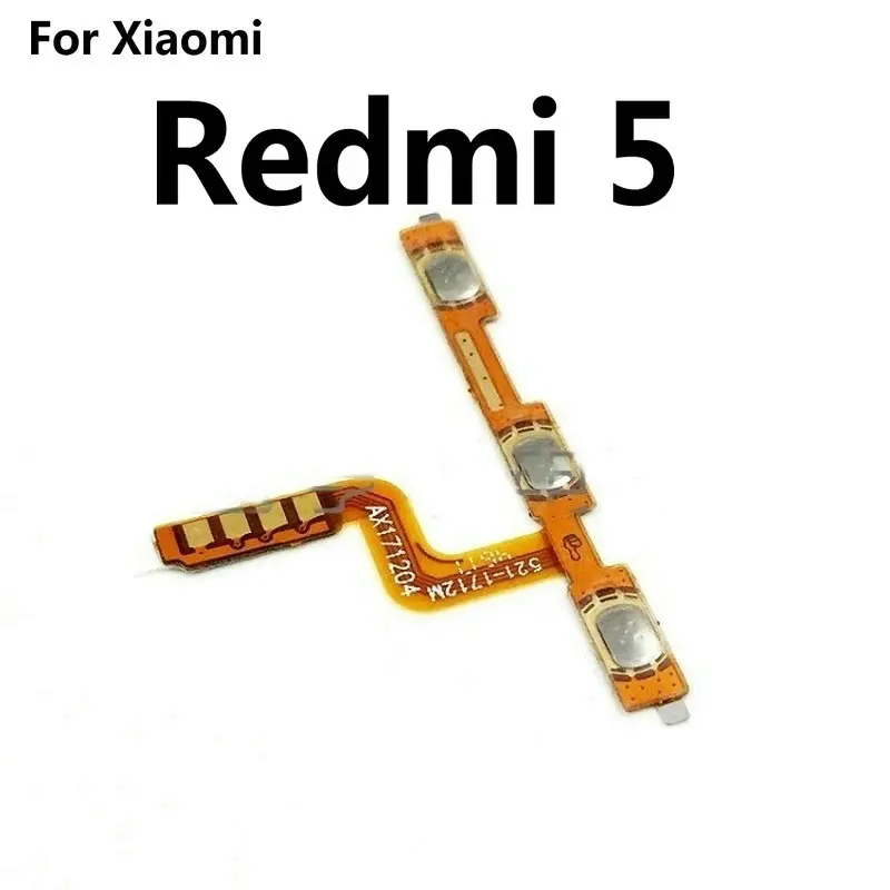 New Power on/off & volume up/down buttons flex cable Replacement for Xiaomi Redmi 5 5A 5Plus phone