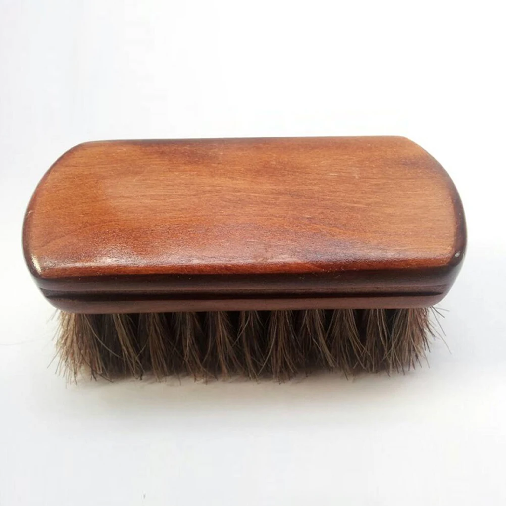 

Horsehair Cleaning Brush 11x5cm for Shoe Polish Goods Boot Care Kit Non Scratch Soft Bristles Shoe Cleaner