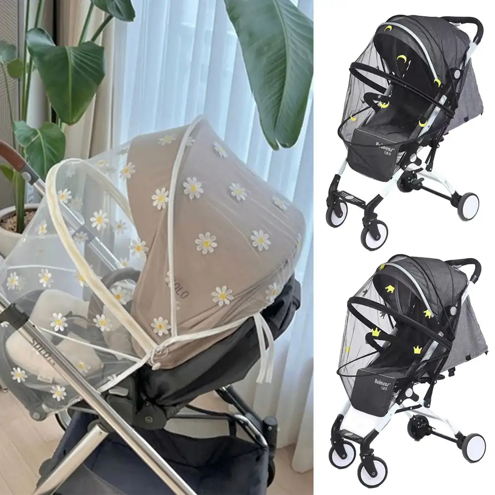 

Baby Stroller Mosquito Net Full Cover Universal Summer Mesh Zipper Mosquito Insect Prevention Protection Bebies Pram Accessories