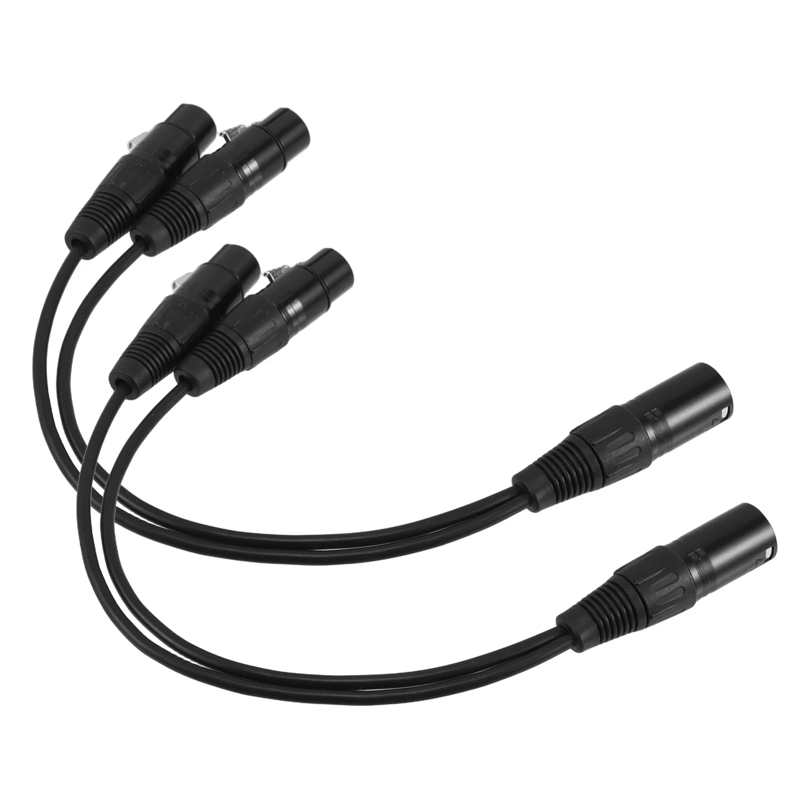 

2Pcs Male to Female Xlr Extension Cable Balanced Microphone Splitter Cord for Audio Mixer Speaker Mic Cable Microphone Cords