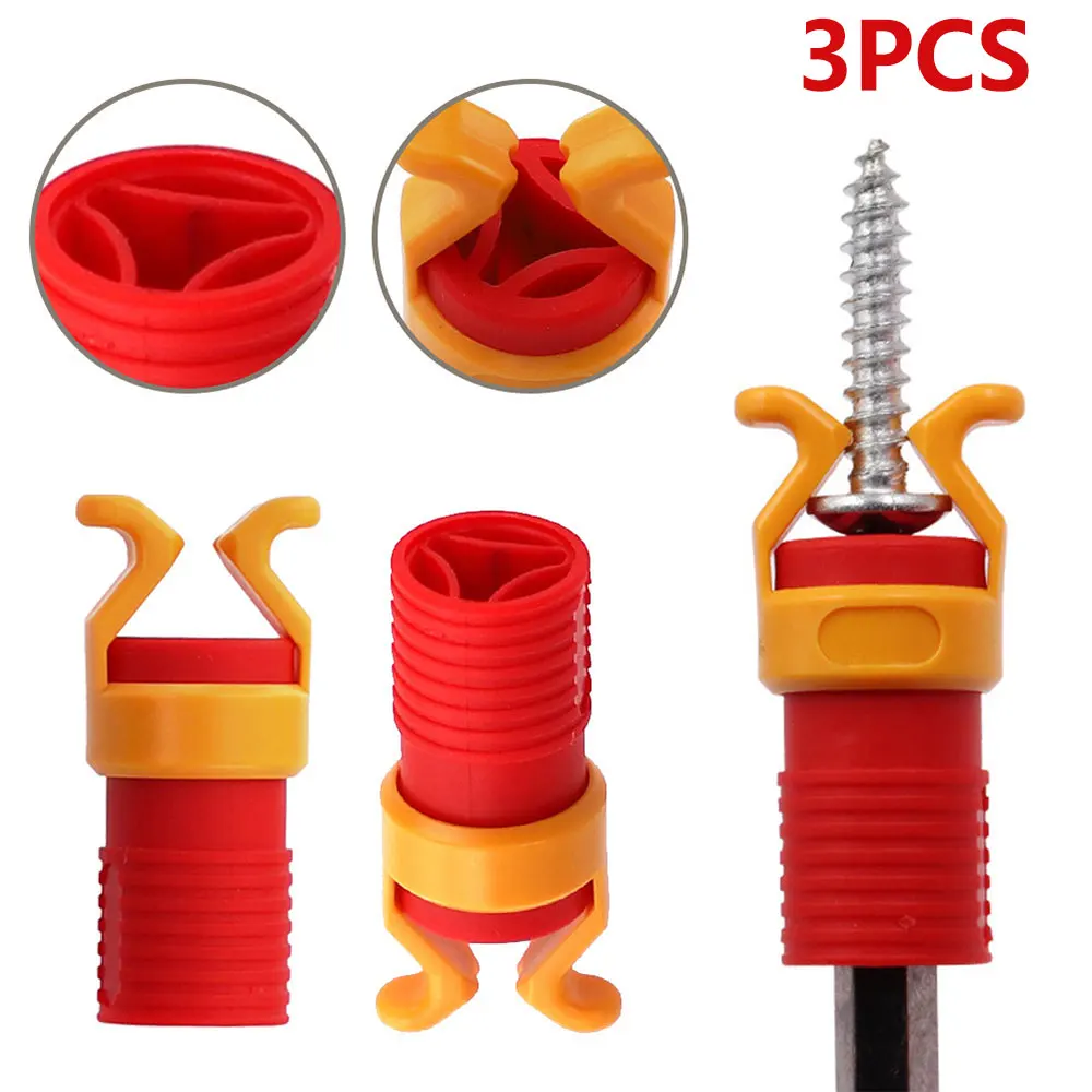 3Pcs Screw Holder Clamper ABS Plastic Material Universal Screw Fixing Set Woodworking Tool Fixed Sleeve Screw Holder Реноватор