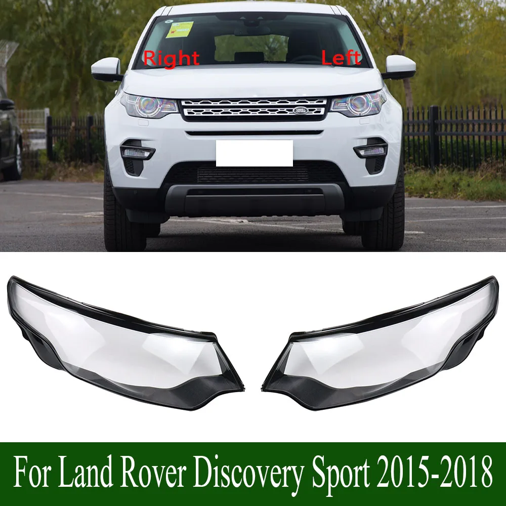 For Land Rover Discovery Sport 2015-2018 Kap Lampu Transparan Penutup Lampu Depan Penutup Lampu Depan Kerangka Lensa Plexiglass