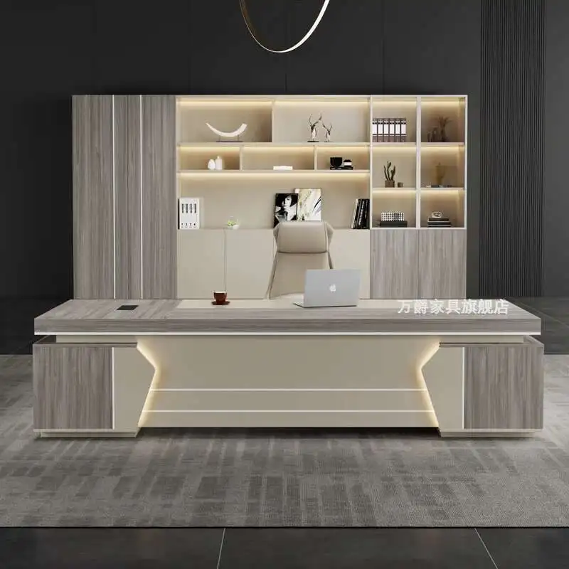 

Organizer L Shaped Office Desk Minimalist Wooden Secretary High End Office Desk Combination European Escritorio Office Furniture