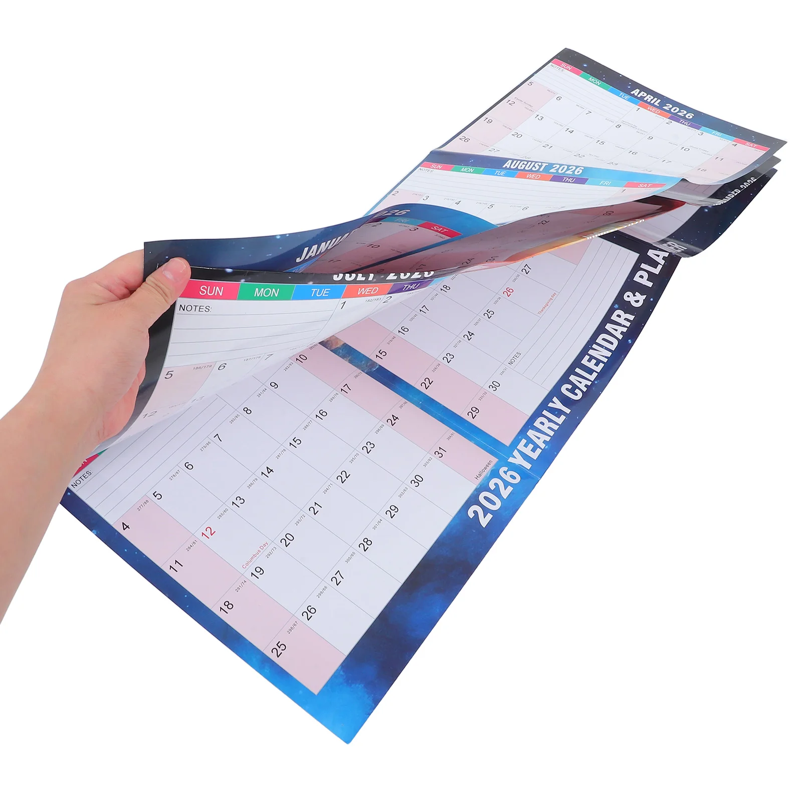 

2026 Year Wall Calendar Double Sided Dry Erase Hanging Wall Calendar Monthly Planner for Office Home School New Year Planner