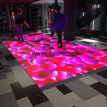 

Portable Dance Floor for Sale P3.91 P4.81 P6.25 Led Dance Floor Panels for Wedding Stage Dj Disco 3D Led Display Floor Panels