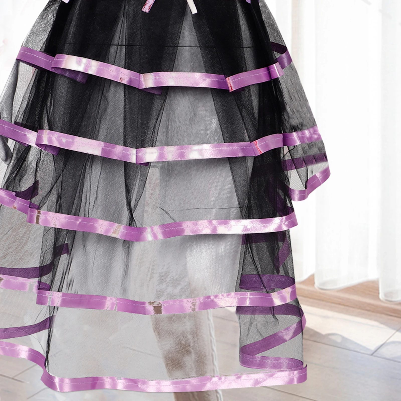 

Adjustable Waistband Tulle Skirt Women Half Tutus Sweet Color Halflength Design Performance Party Costume Tie On Skirt Wedding