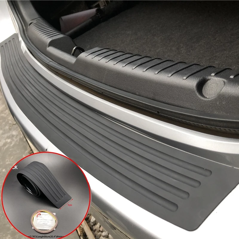 Trunk Protection Strip Car Rear Bumper Protector Sticker Trunk Sill Cover Pad