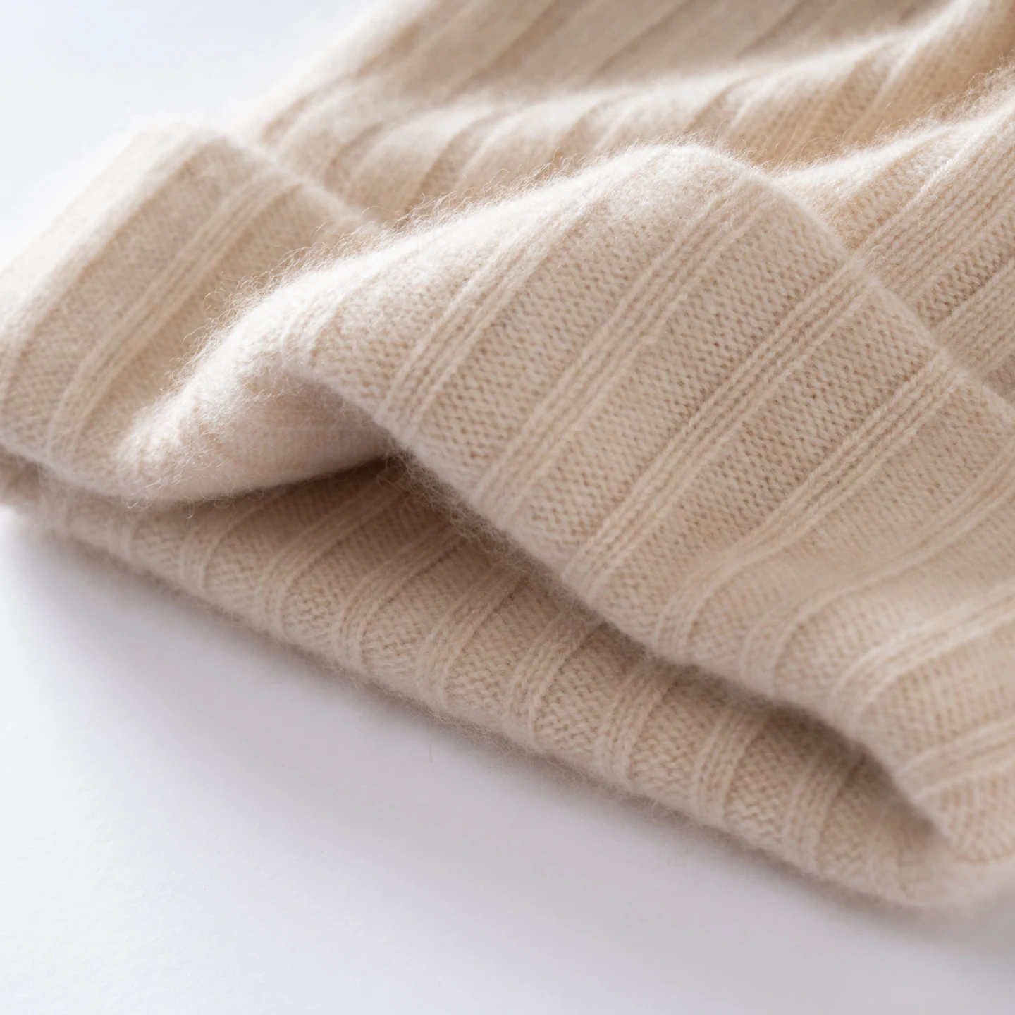 100 % hochwertige Kaschmirmütze für Damen/Herren, zweilagig, verdickt, warme Wintermütze, Outdoor-Skimütze, nahtlos gestrickte Beanie-Mütze für Unisex – Detail 8