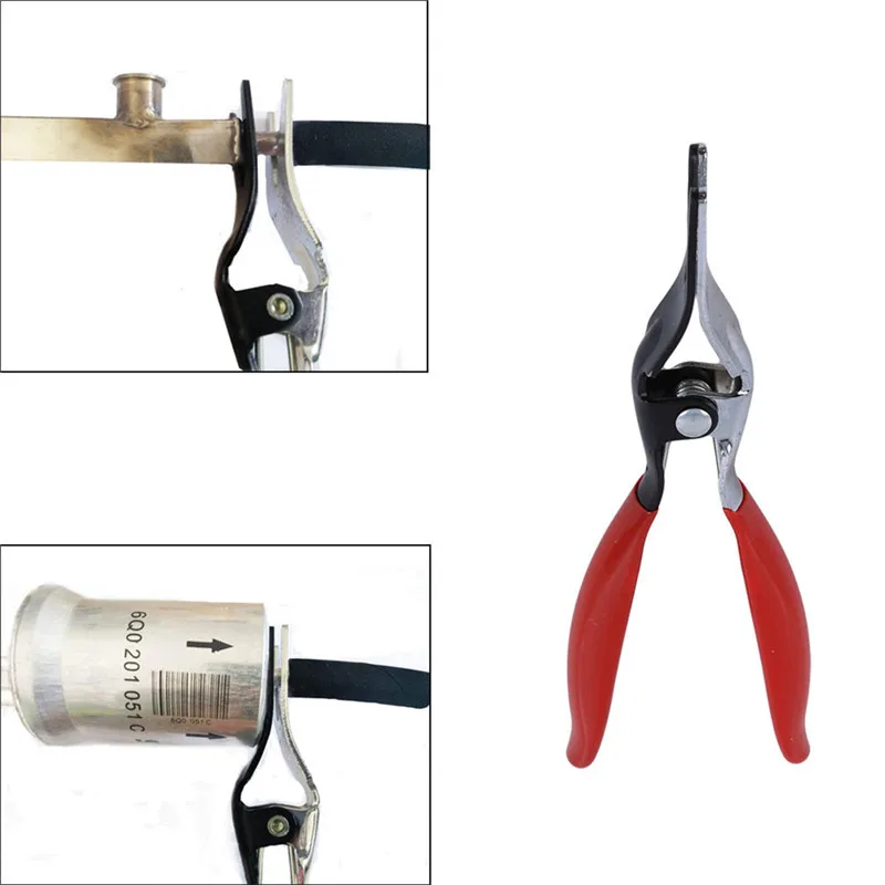 Automobile Universal Angled Fuel Vacuum Line Tube Hose Remover Separator Pliers Pipe Tools Car Removal Tool