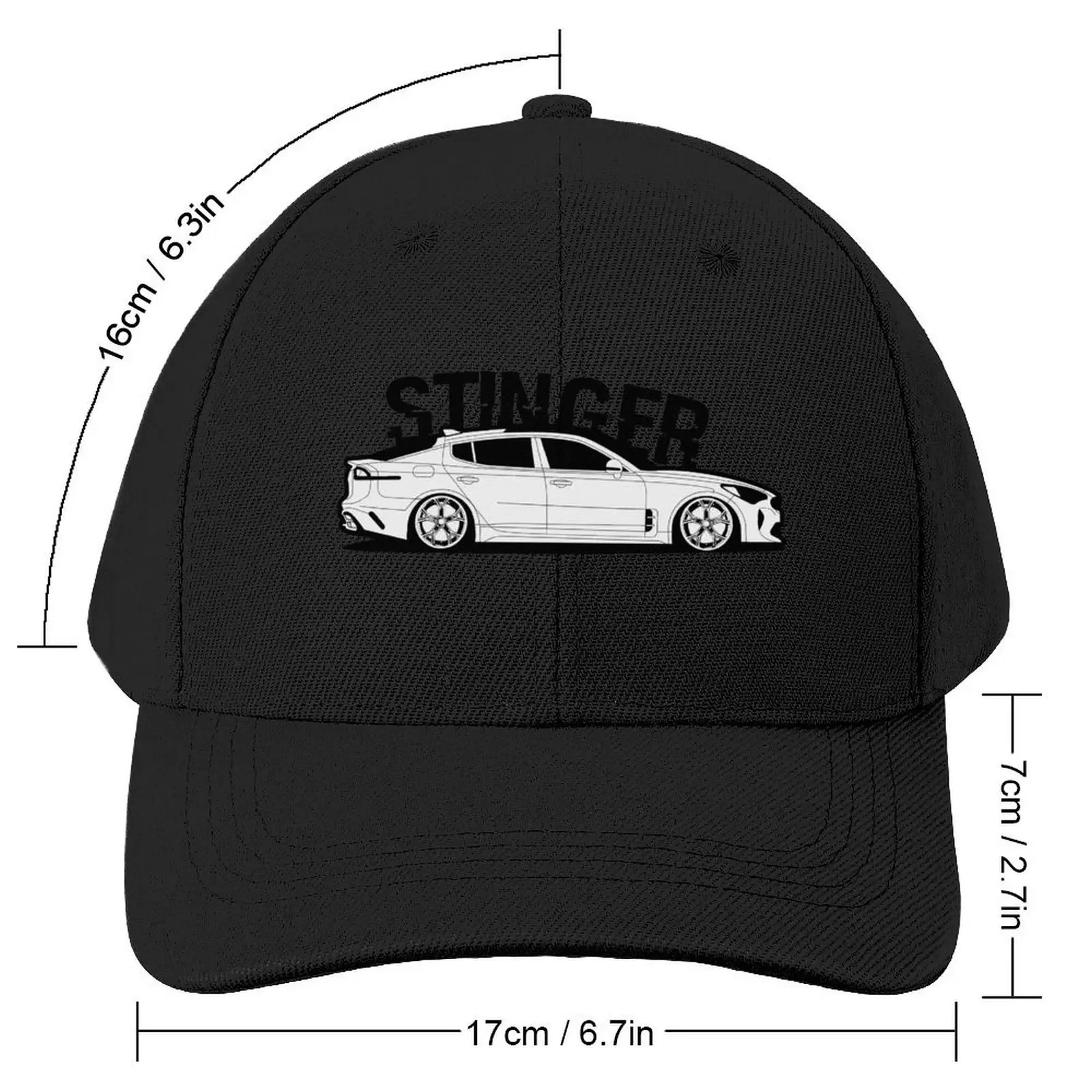 Kia Stinger Baseball Cap black Fishing cap Military Cap Man Icon Women Caps Men's