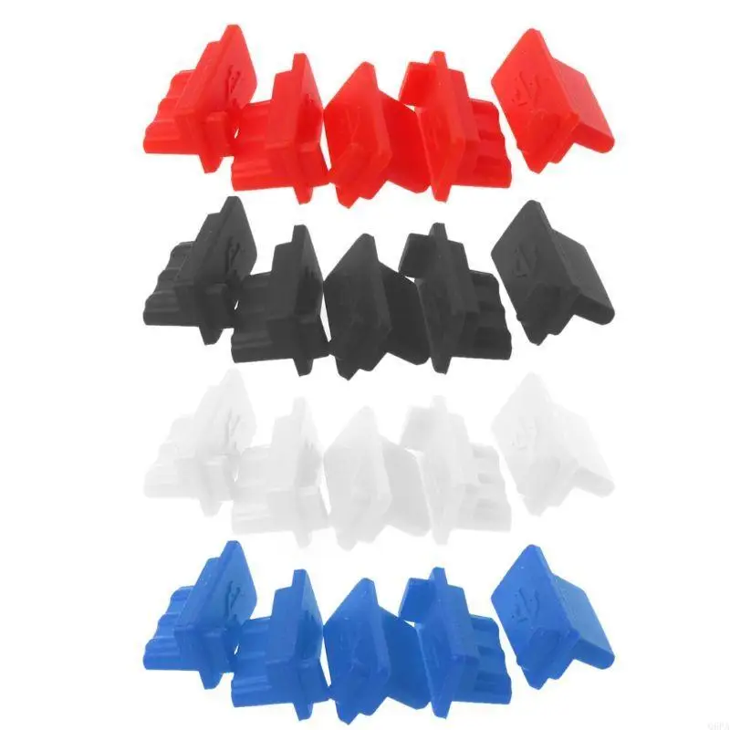 5 tapones antipolvo de carga USB de silicona para ordenador portátil y tableta