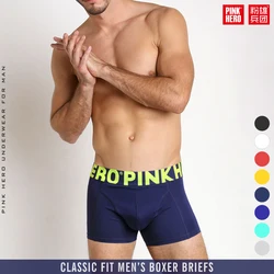 PINKHERO-Calzoncillos de algodón para Hombre, ropa interior cómoda y suave, elegante, Bóxer