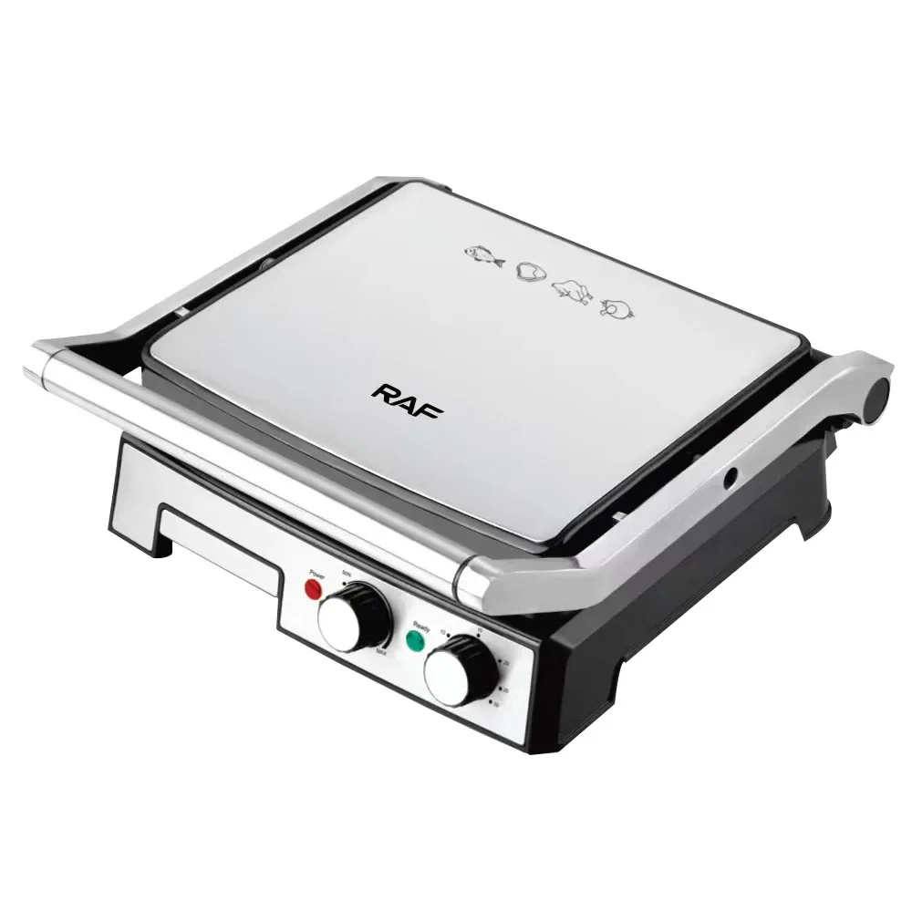 Máquina de fritar bife elétrica, forno doméstico, sanduíche, panini, café da manhã, bife, fritura, comercial, 220V