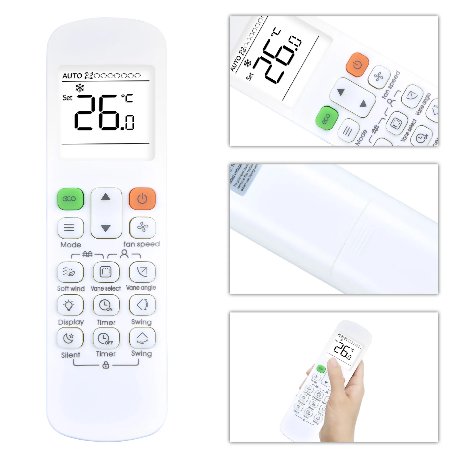 Remote control RM12F for ATOM Midea INTENSITY kaysun air conditioner