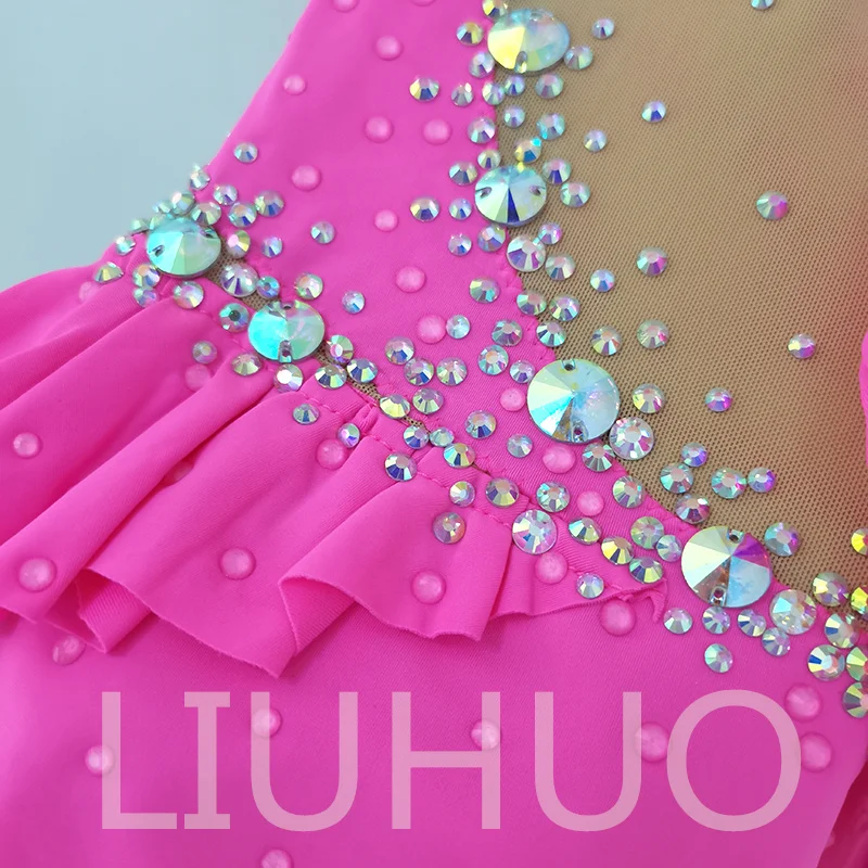 LIUHUO Rhythmic Gymnastics Leotard Competitive Cheerleading Performance For Children