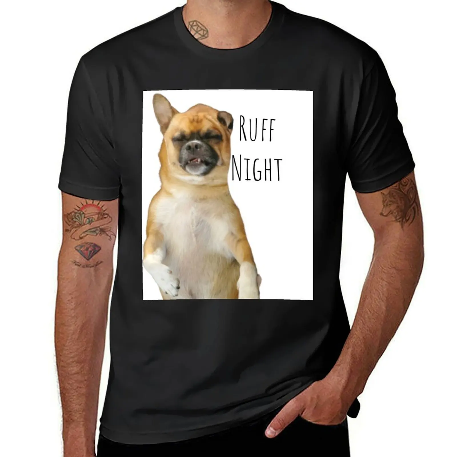 

Ruff Night (Rough Night) T-Shirt Aesthetic clothing korean fashion summer top heavyweight t shirts for men