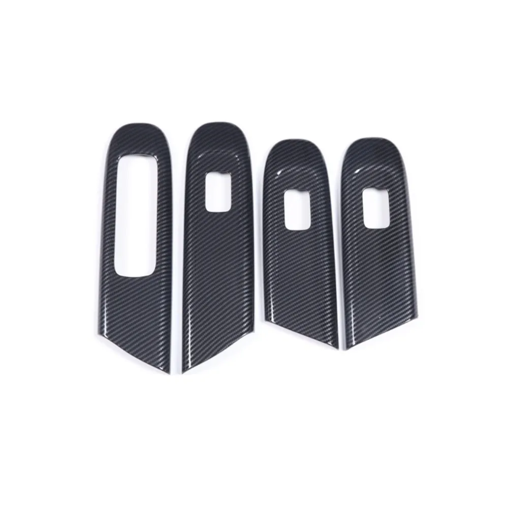 

Car Door Window Glass Lift Button Cover For Mercedes Benz W206 X254 C GLC Class Trim Frame Leather Sticker Car Accessories