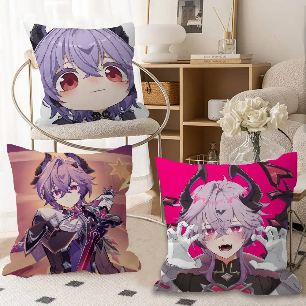 

Чехол для подушки Genshin Impact Durin Stitch Lucky Dragon, чехол для диванной подушки, украшение для дома, подарок для детей