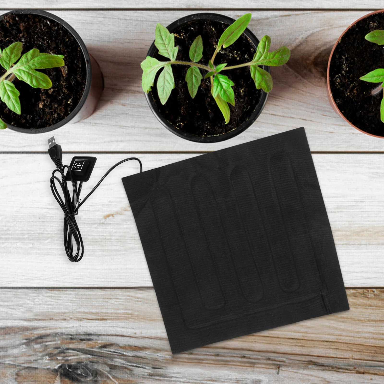 لوحة تسخين USB للنباتات مع تسخين سريع، حصيرة تدفئة قابلة لإعادة الاستخدام لإنبات الشتلات، أنظمة الزراعة المائية، كاتب الدفيئة