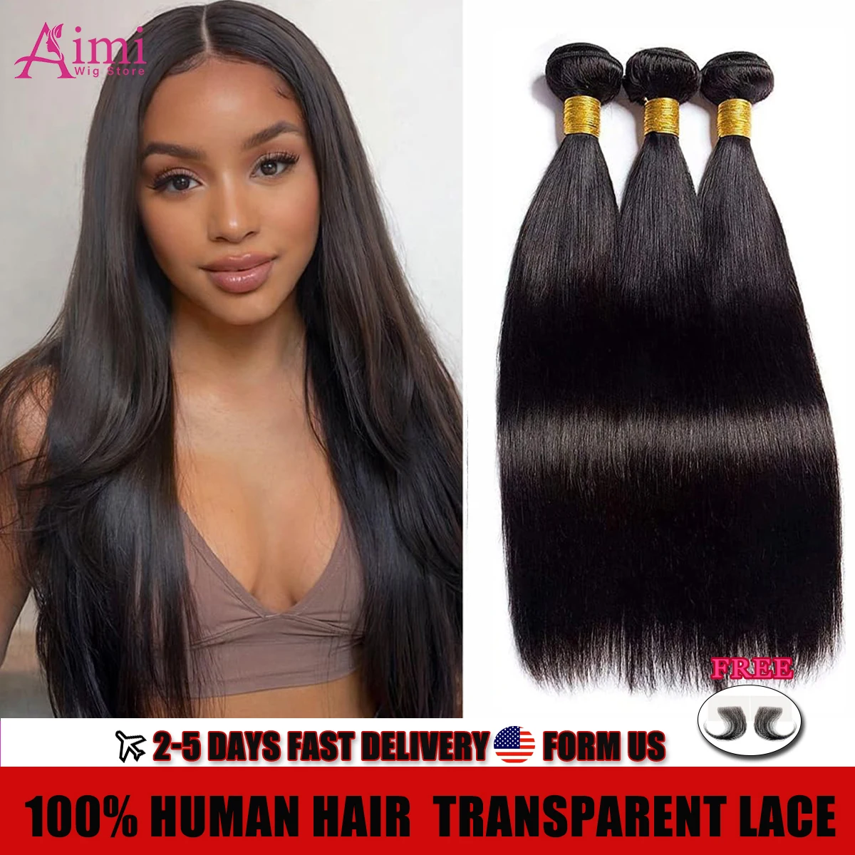 

16A Натуральные Черные Настоящие Волосы Прямые Пучки Волос 100% Необработанные Бразильские Наращивание Волос 30 32 Дюйма 2/3/4 Пучок Для Женщин