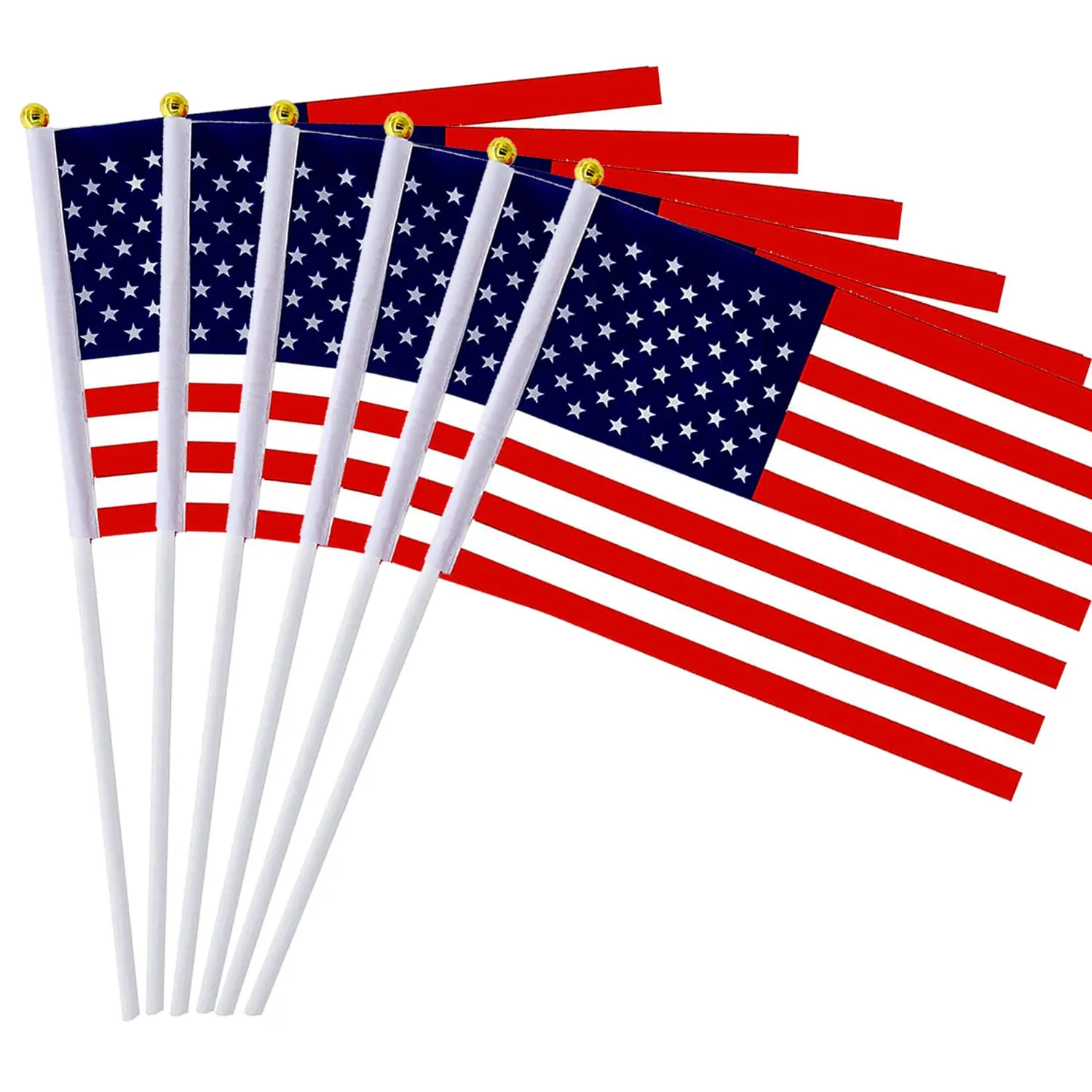 

Small Mini Flag Stick Flags, Veteran Party, Sport Parade Party, Memorial Day, Festival Events, 100 Pack