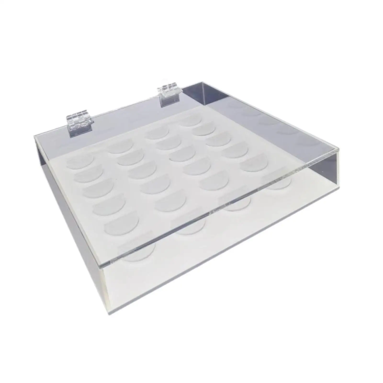 Eyelash Storage Box Clear Dustproof for Beauty Salons Large Capacity Container Empty Professional Eyelash Holder Extension Tool