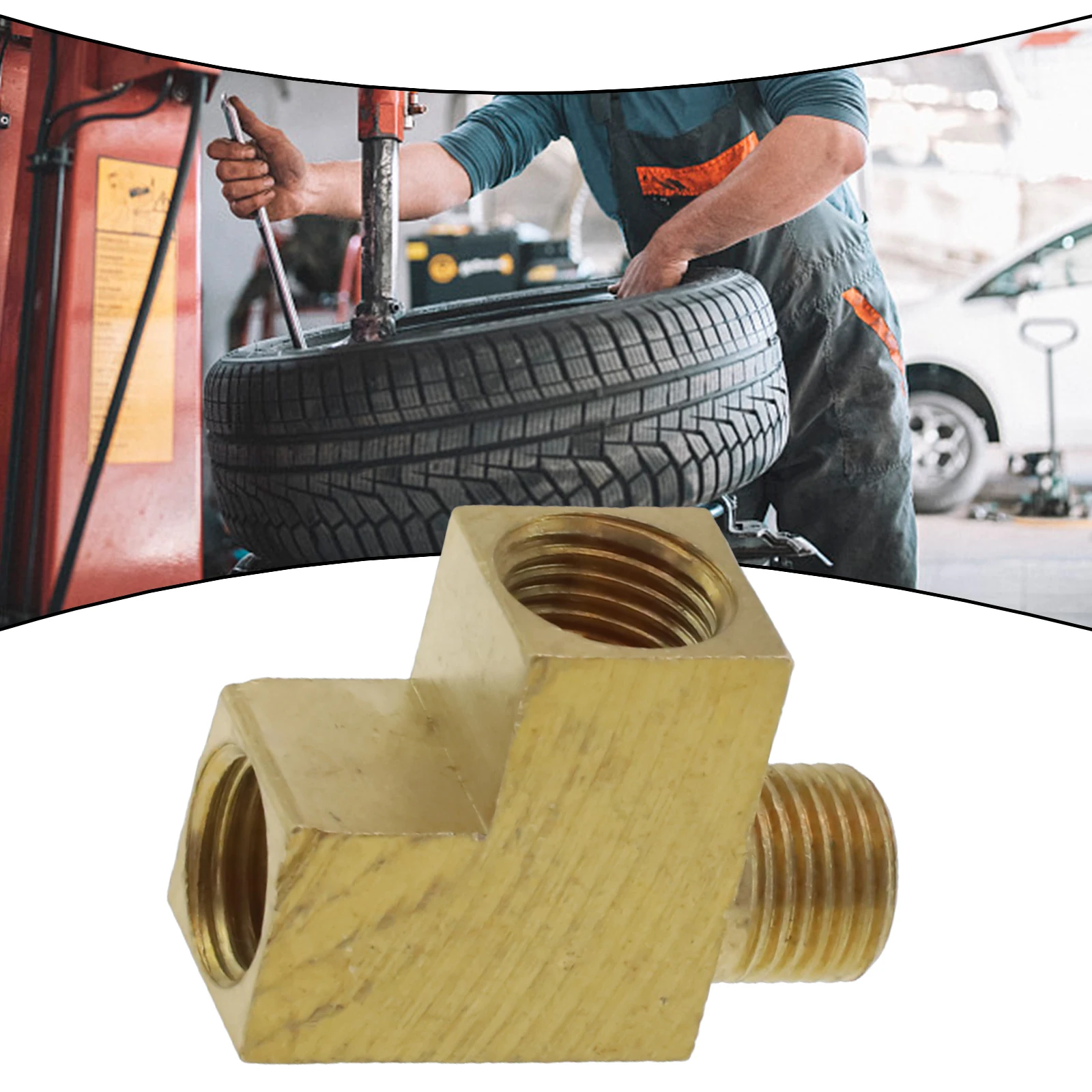 Brass T-distributor Angle Adapter M10x1 For Oil Pressure Sensor Connection 3 Ways Block Splitter Pip T-distributor Angle Adapter