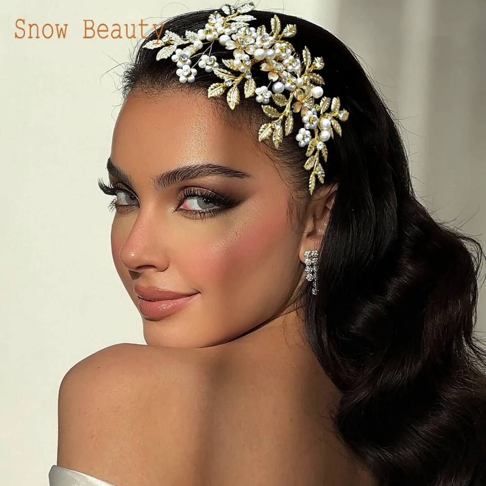 DZ066 Crystal Bridal Hair Jewelry Women Hair Clips Wedding Headpieces Rhinestone Women Hairpin Party Jewelry Gift Bride Comb image 3