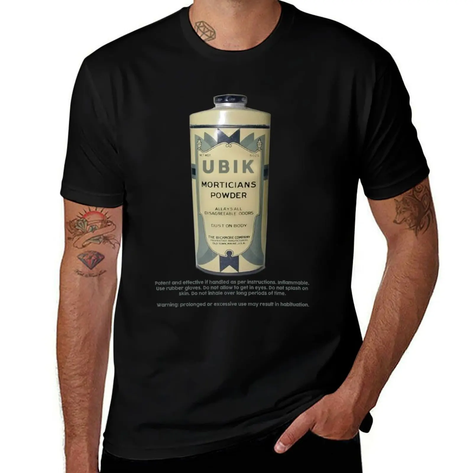 

Ubik Morticians Powder T-Shirt Casual Daily Graphic Tee
