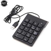 Universal Numeric Keypad USB Wire Mini number Keyboard keycap for Laptop Desktop PC Computer Numpad 18 Keys Keyboard accountant