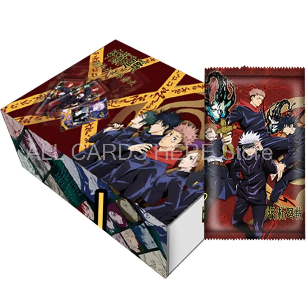 

New Jujutsu Kaisen Collection Card for Children Anime Figure Bronzing Inheritance Booster Card Children Birthday Gifts Table Toy