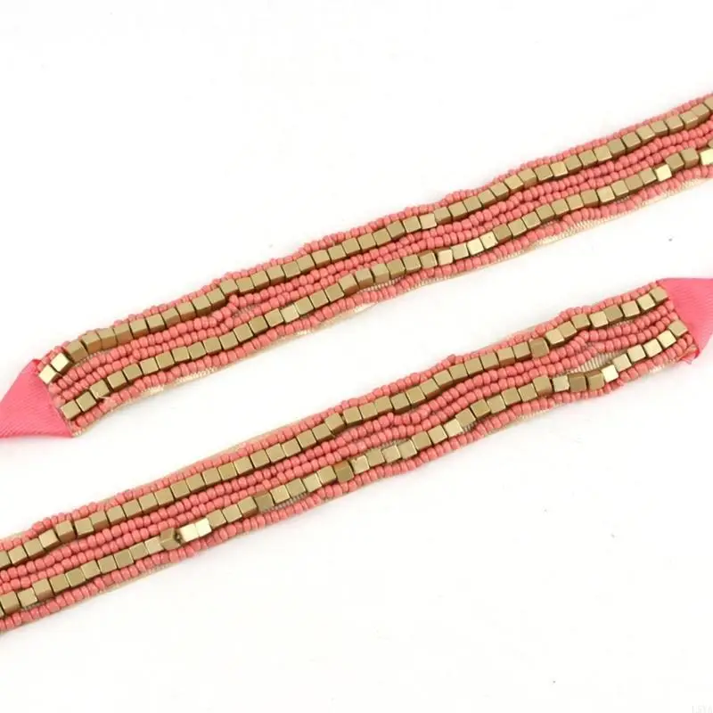 

L5YA Cowboy Hat Band Western Beaded Hatband Rope Hat Band Western Hat Belt Band American Hat Band Hat Band