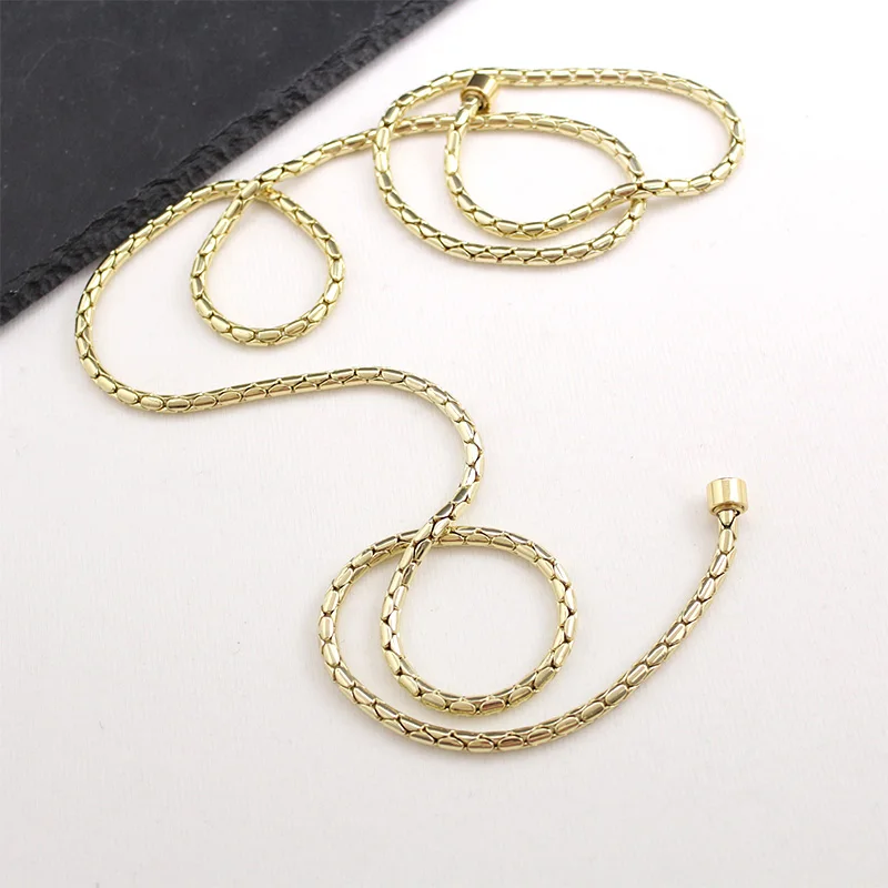 TINBERON Snake Head Bag Chain Strap Luxury Bag Strap Replacement Chain Bag Strap Handbag Accessories Metal Snakehead Chain Strap