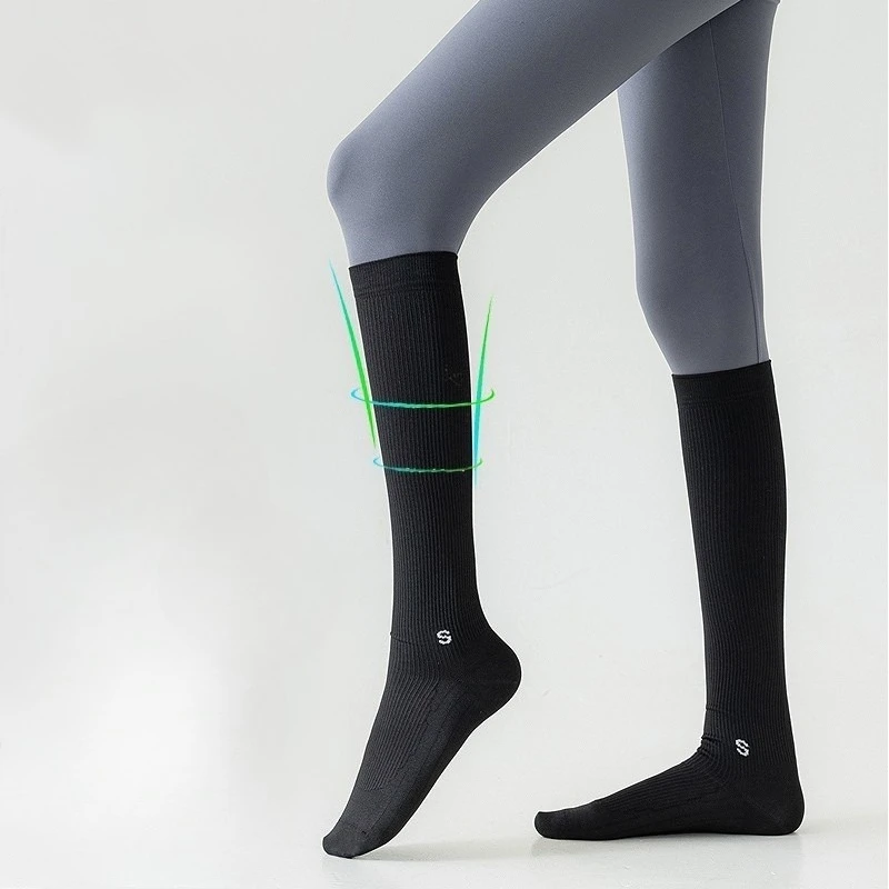 Women Female Running Skipping Rope Calf Compression Socks Female High Elastic Breathable All Season Universal Sports Yoga Socks